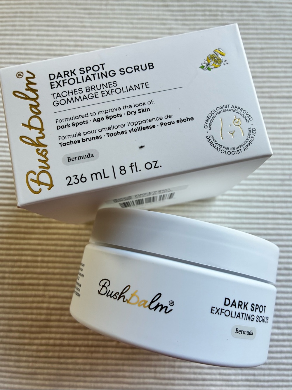 BushBalm Dark Spot Exfoliating Scrub
Scent:  Bermuda
